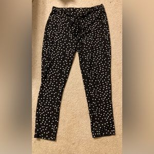Front Tie Polka Dot Pants